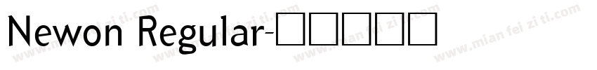 Newon Regular字体转换